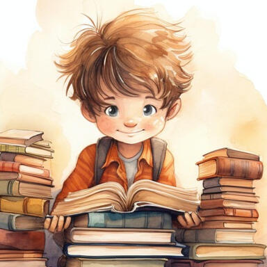 A supported reading journey Child enjoying reading as part of a step-by-step, supportive learning journey